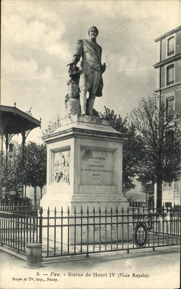 Statua di Enrico IV — Piazza Reale — Royer et Cie, Nancy, n°9 - Recto