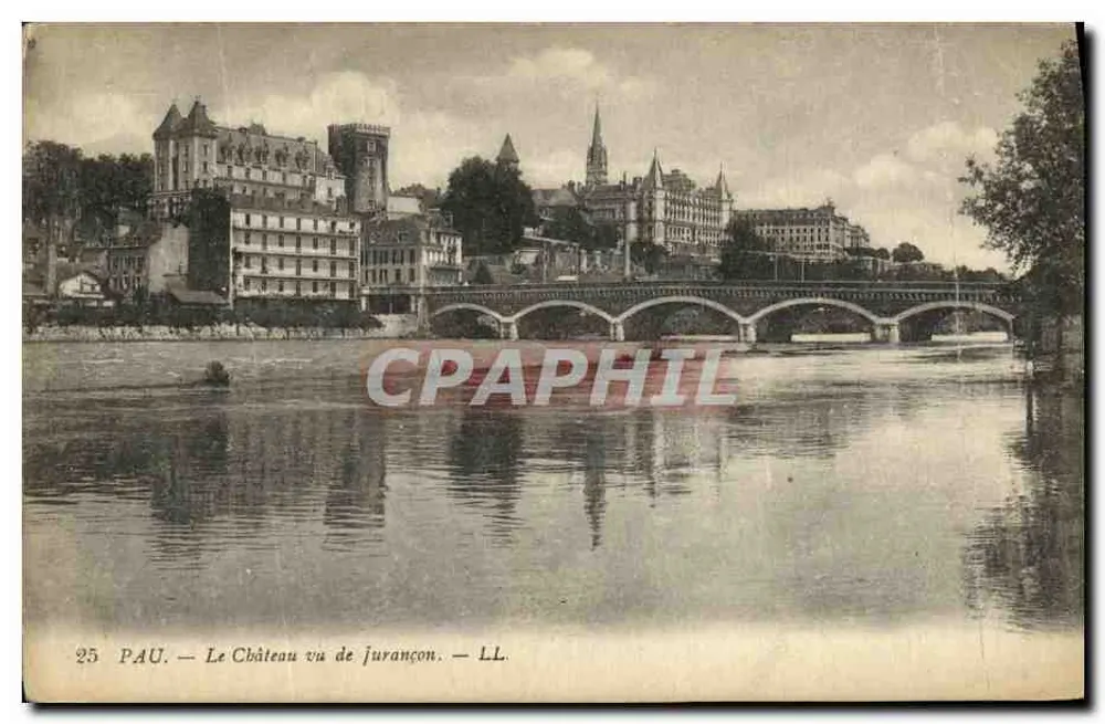 Pau — O Castelo visto de Jurançon — LL - Frente