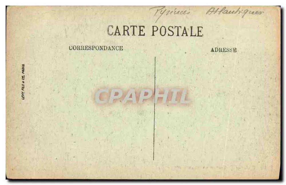 Pau — O Castelo visto de Jurançon — LL - Verso
