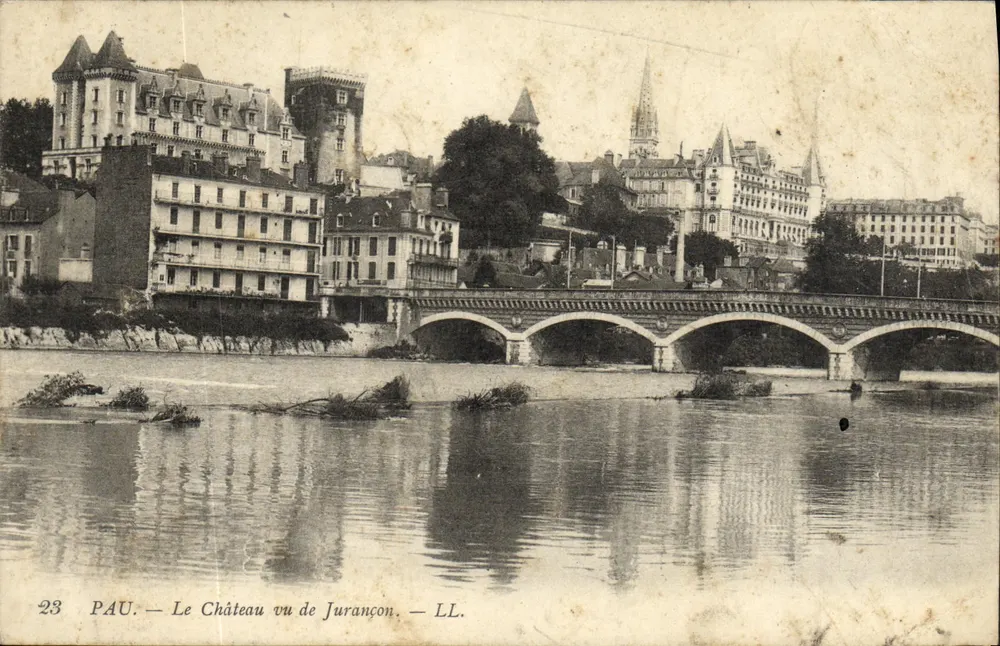 Pau — Le Château vu de Jurançon — LL. — n° 23 - Voorkant