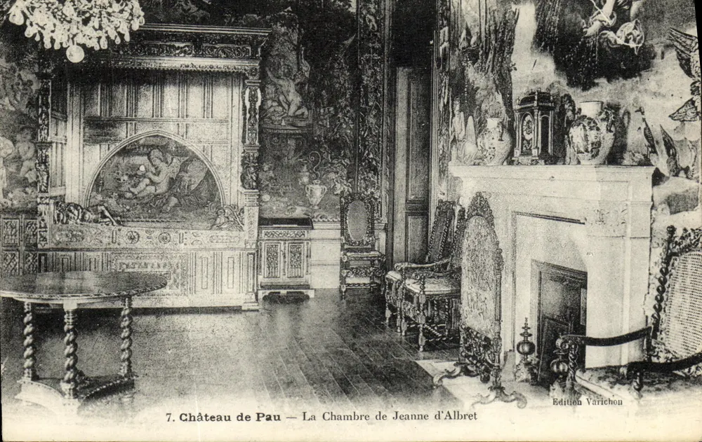 Schloss Pau — Das Zimmer von Jeanne d'Albret — Édition Varichon - Vorderseite