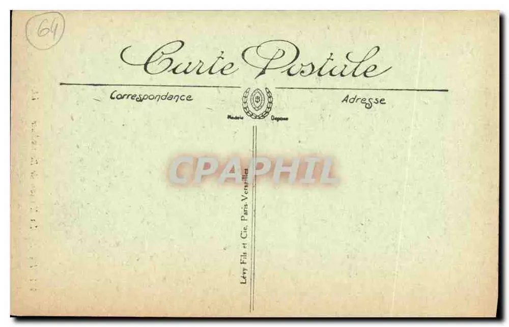 Pau — A Casa de Bernadotte — LL 161 - Verso