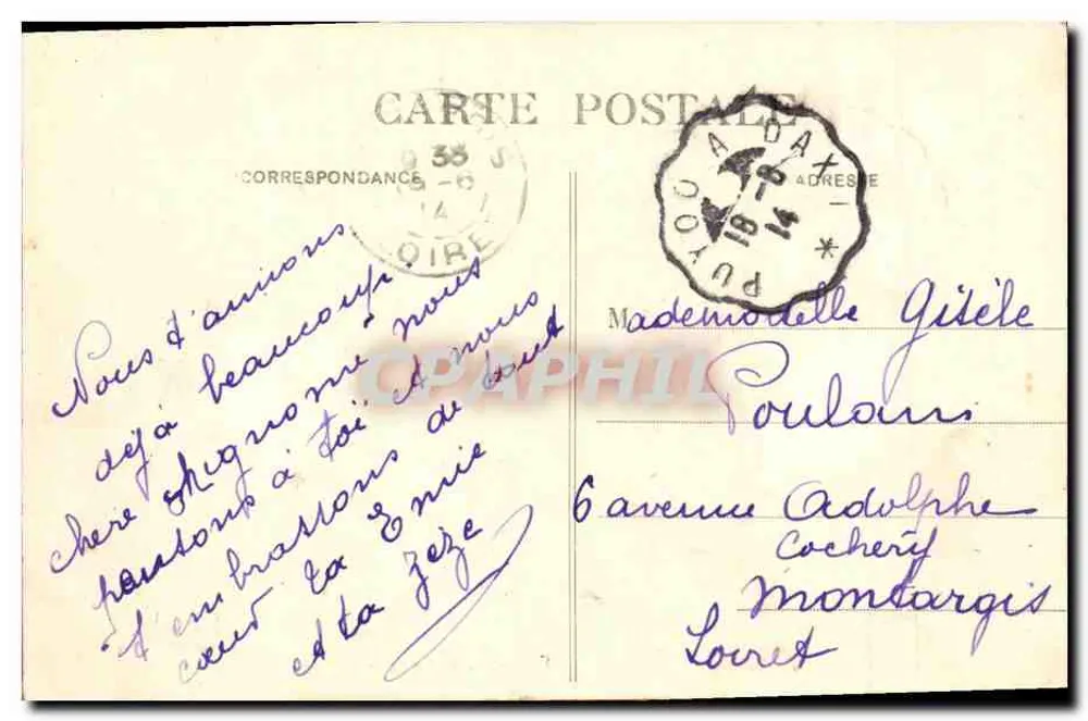 Pau — O Castelo — Fachaça Principal — C.C. -1 - Verso