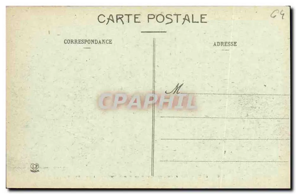Pau — Aufnahme von Place Royale und der Kette — Phototype Labouche Frères, Toulouse - Rückseite
