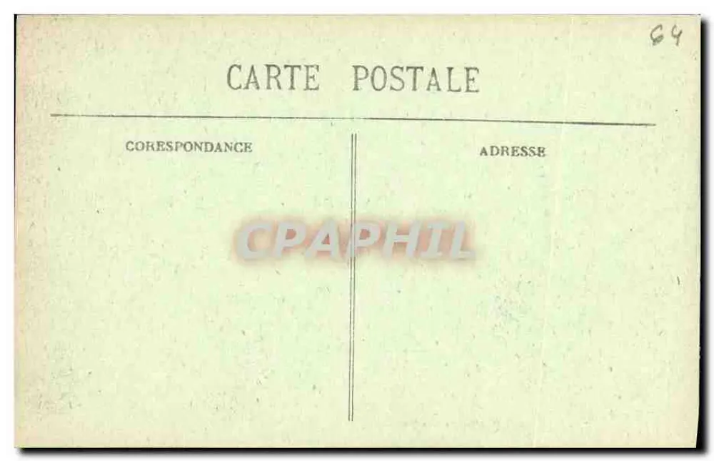 PAU — Der Boulevard und die Pyrenäen — Carrache, Verlag, Pau — Nr. 93 - Rückseite