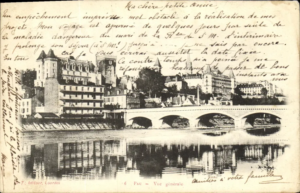 Pau — Vista geral — A.T. Éditeur, Lourdes - Frente