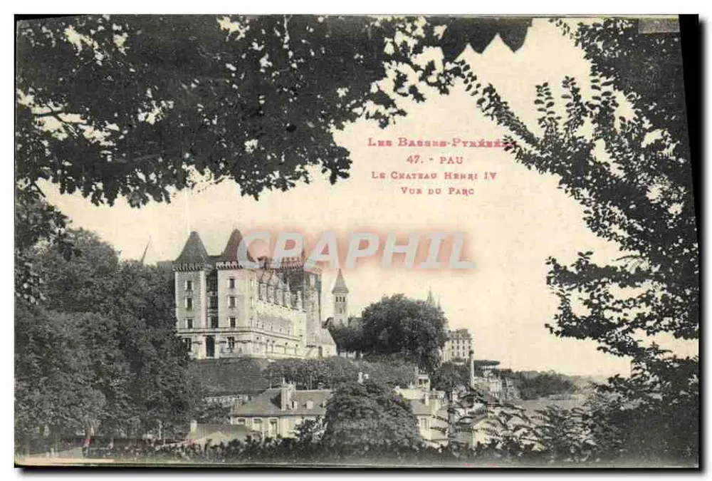 Les Basses-Pyrénées - Pau - Schloss Henri IV - Blick Auf Den Park - Vorderseite