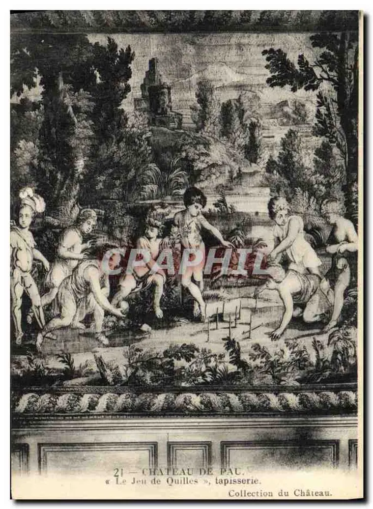 Château de Pau — « Le Jeu de Quilles », Wandteppich — Sammlung des Schlosses - Vorderseite