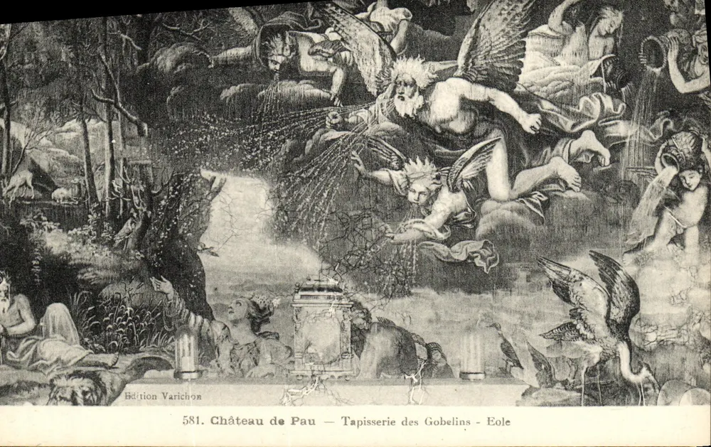 Schloss Pau — Teppich der Gobelins - Eole — Edition Varichon, n° 581 - Vorderseite