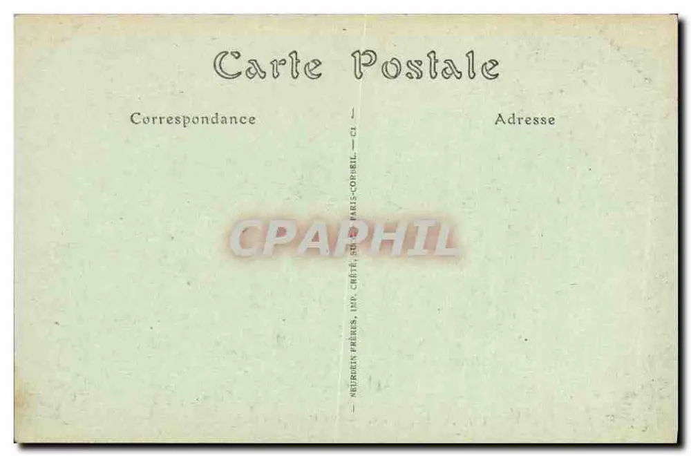 Castelo de Pau — A Cour de Honra — Neuruein Frères, Imp. Paris-Opibil - Verso