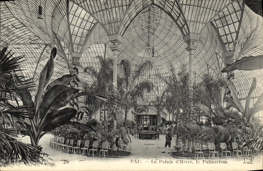 Pau — O Palácio de Inverno, o Palmarium — Jnot. - Frente