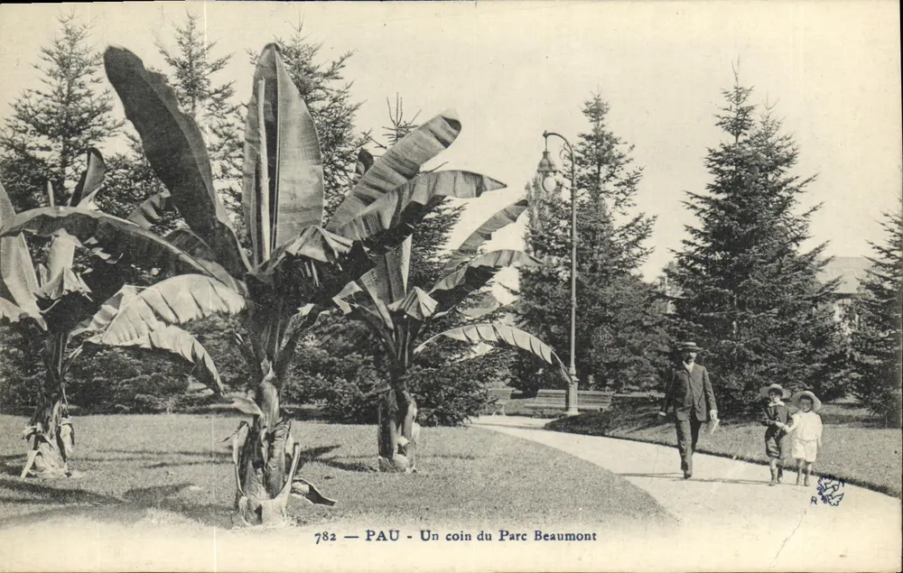 Pau — Um canto do Parque Beaumont — editor R. (n° 782) - Frente