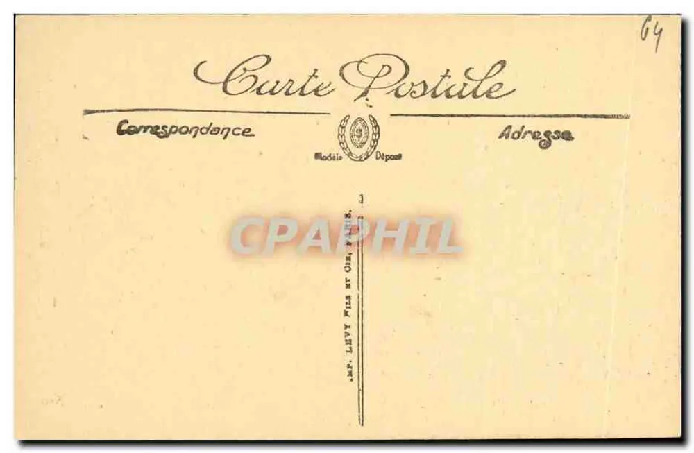 Pau — A Subida da Estação — LL. — Selecta, n° 128 - Verso