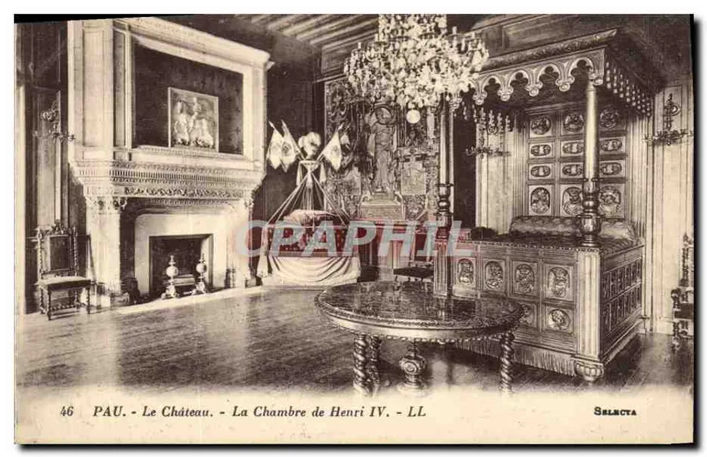 PAU - Das Schloss - Das Zimmer von Henri IV - SELNCTA - Vorderseite