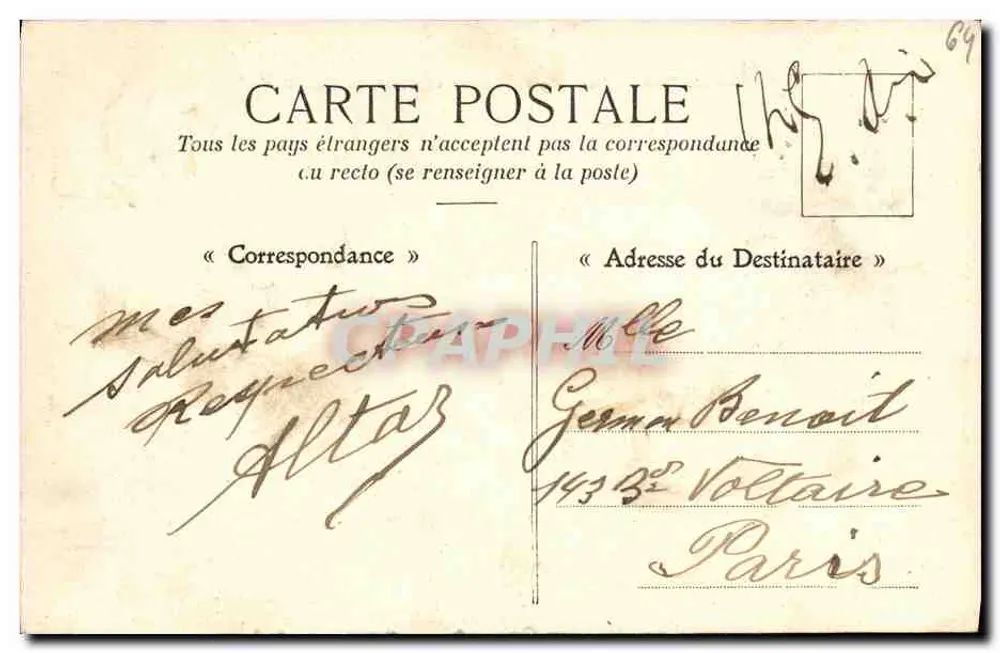 Pau — Pont de Jurançon und Schloss Henri IV — M.P.P. n°202 - Rückseite