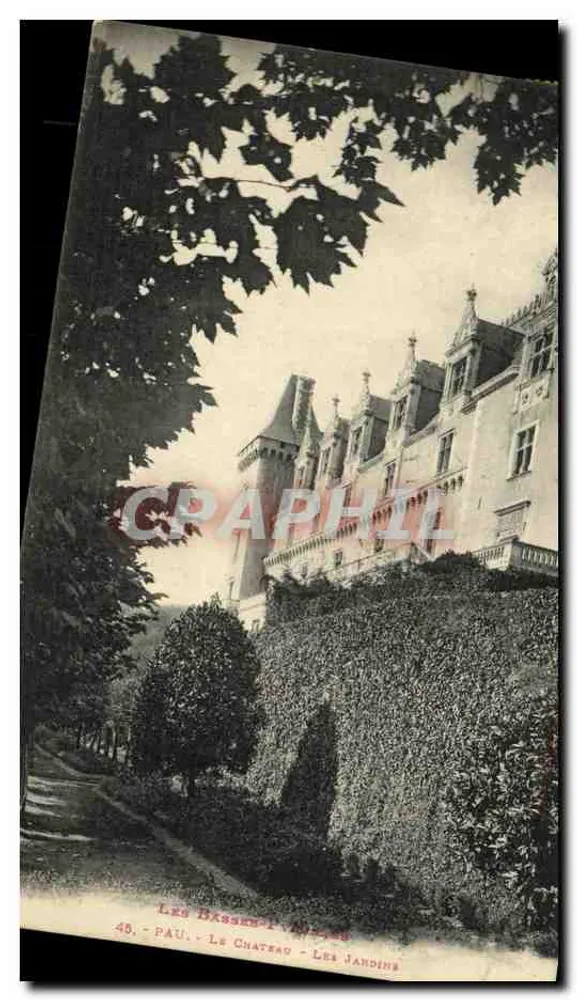 Les Basses-Pyrénées - O Castelo - Os Jardins - Pau - n°48 - Frente