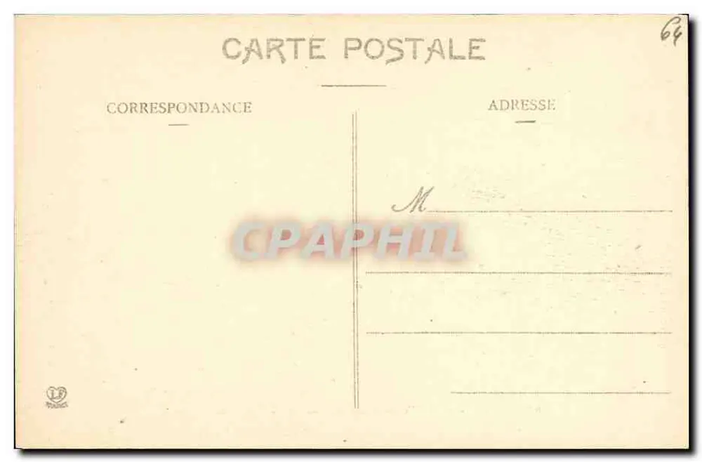 Pau - Das alte Schlossviertel und der Nationalpark — Phototype Labouche Frères, Toulouse, Nr. 859 - Rückseite