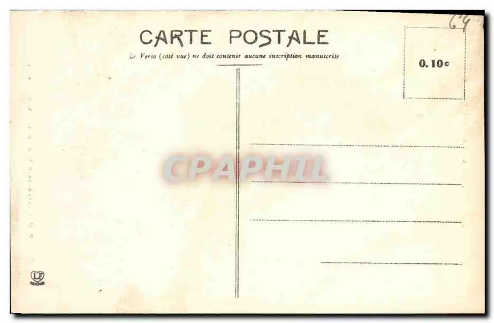 Pau - Catedral de São Jacó - Vista frontal — Fototipia Labouche Frères, Toulouse, n°82 - Verso