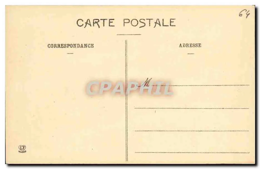 Pau - Ansicht des Sees und des Pic du Midi de Bigorre — Foto. Laroque P. & Cie, Toulouse - Rückseite