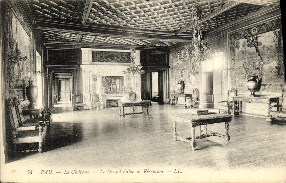 Pau — Das Schloss — Der Große Empfangssaal — LL. — N° 54 - Vorderseite