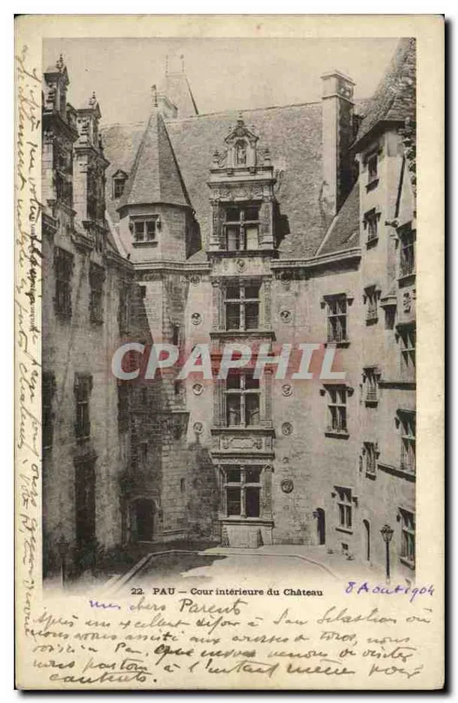 PAU — Cour intérieure du Château — Editor não identificado, n° 22 - Frente