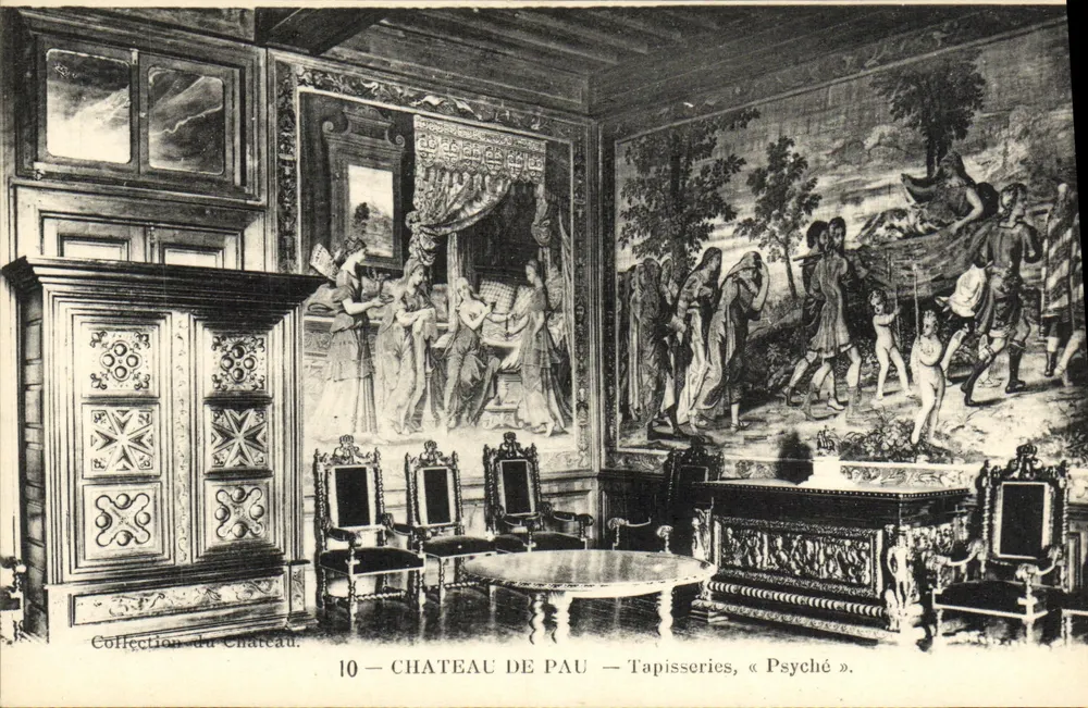 Castello di Pau — Tappeti, « Psiche » — Collezione del Castello - Recto