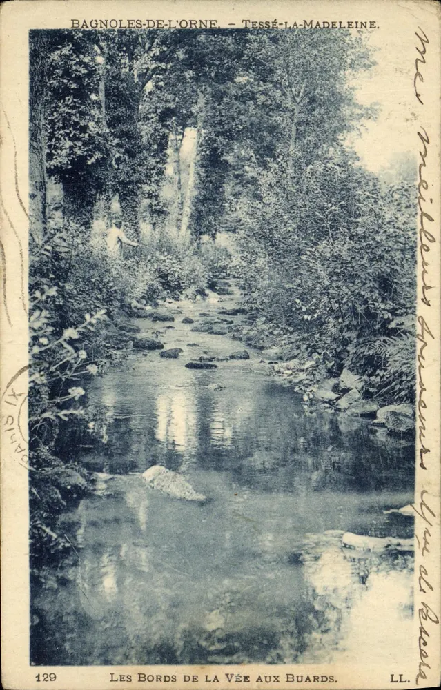 Bagnolles-de-l'Orne — Tessé-la-Madeleine. Die Ufer der Vée bei den Buardrs — LL. n° 129 - Vorderseite
