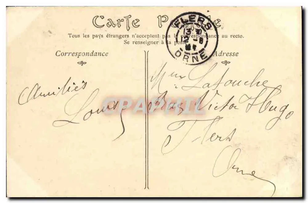 Bagnolés-de-l'Orne — Das Grand-Hôtel — ND. Fotografie - Rückseite