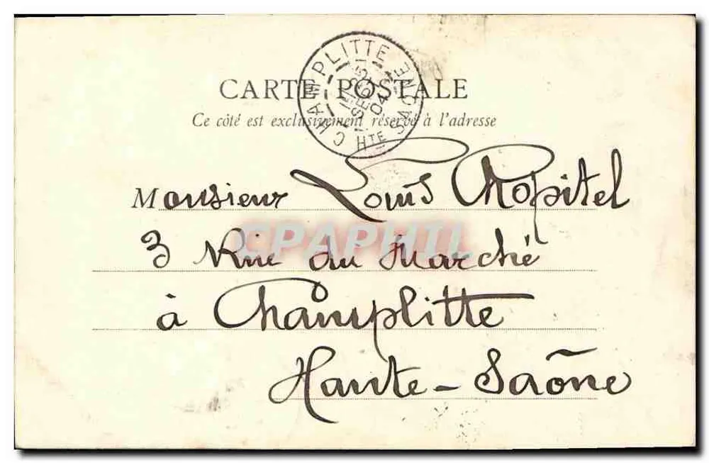 Paris - Alt-Montmartre - La Chaumière - Rue Saint-Vincent — B. F., Paris - Rückseite