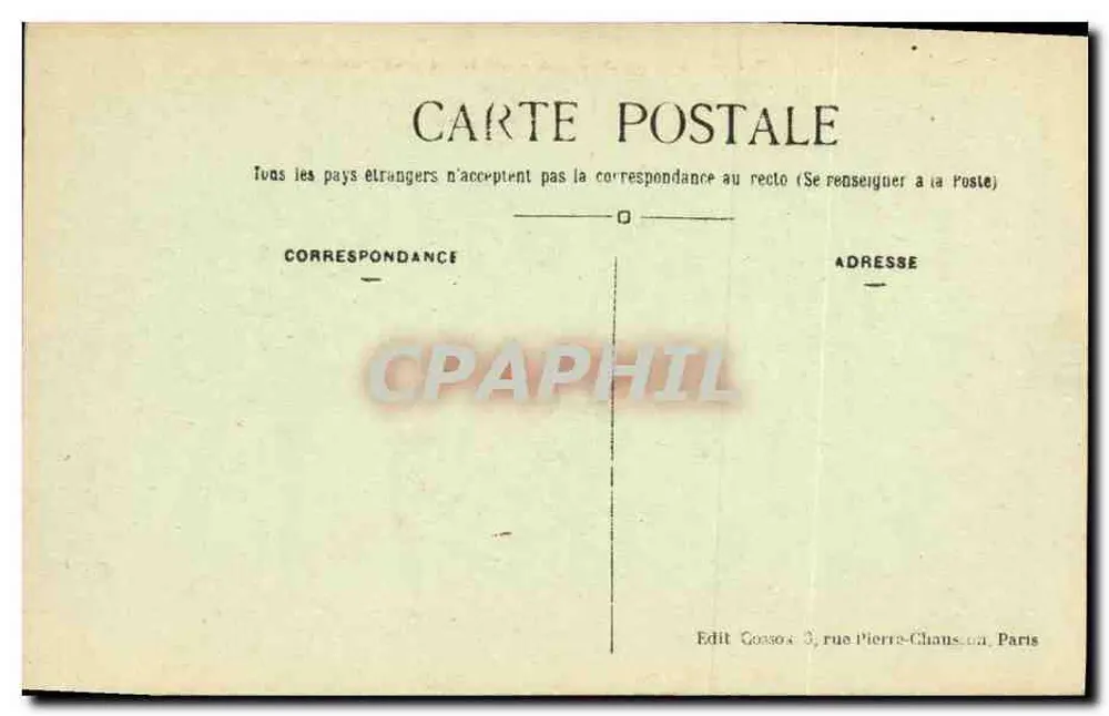 Paris — Panorama der Seine und des Louvre-Museums — C.M. n°162 - Rückseite