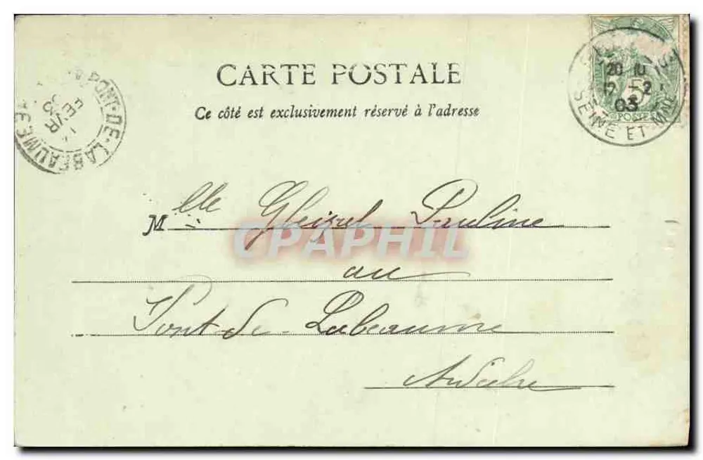 Paris - Ponte Alexandre e Palácio de Grandes Eventos — A. Taride, Paris - Verso
