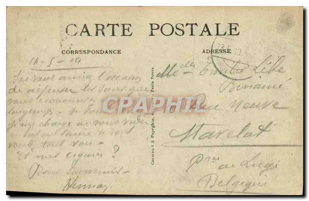 PARIS – Panoramablick auf die Seine, aufgenommen in der Nähe der Eiffelturm – A.P. - Rückseite