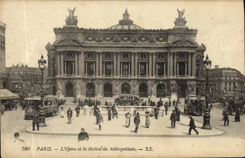 Paris — Das Opernhaus und die Metro-Station — XX. — Nr. 780 - Vorderseite