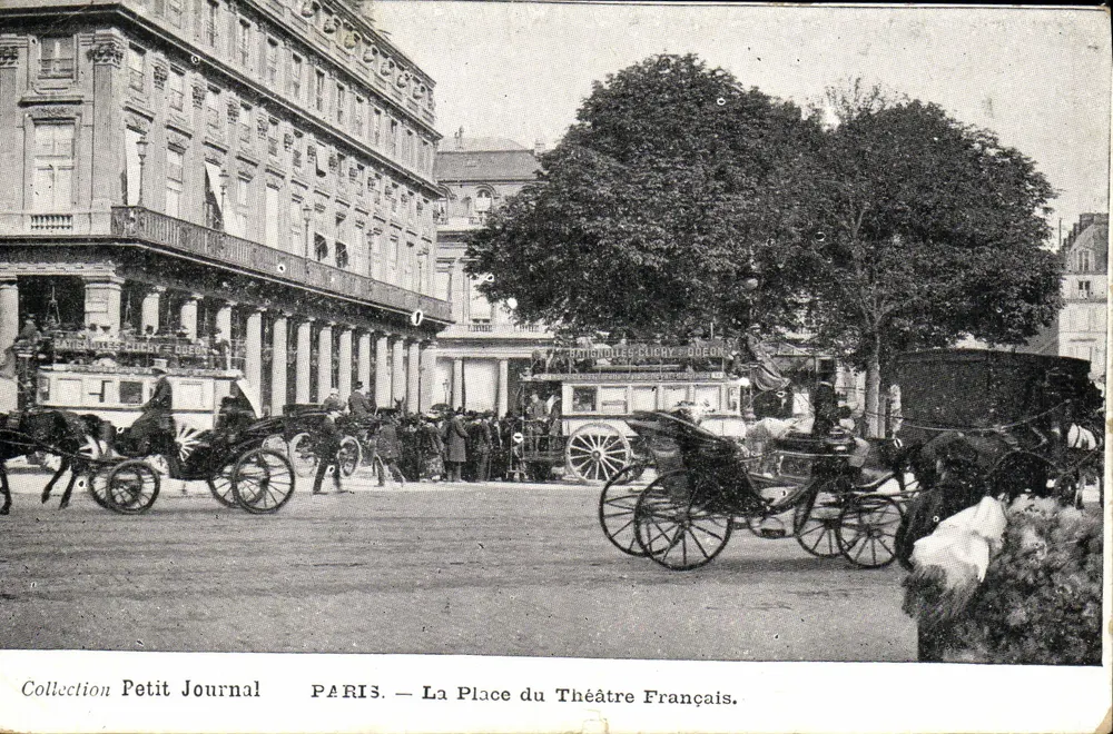 Paris — La Place du Théâtre Français — Collection Petit Journal - Recto