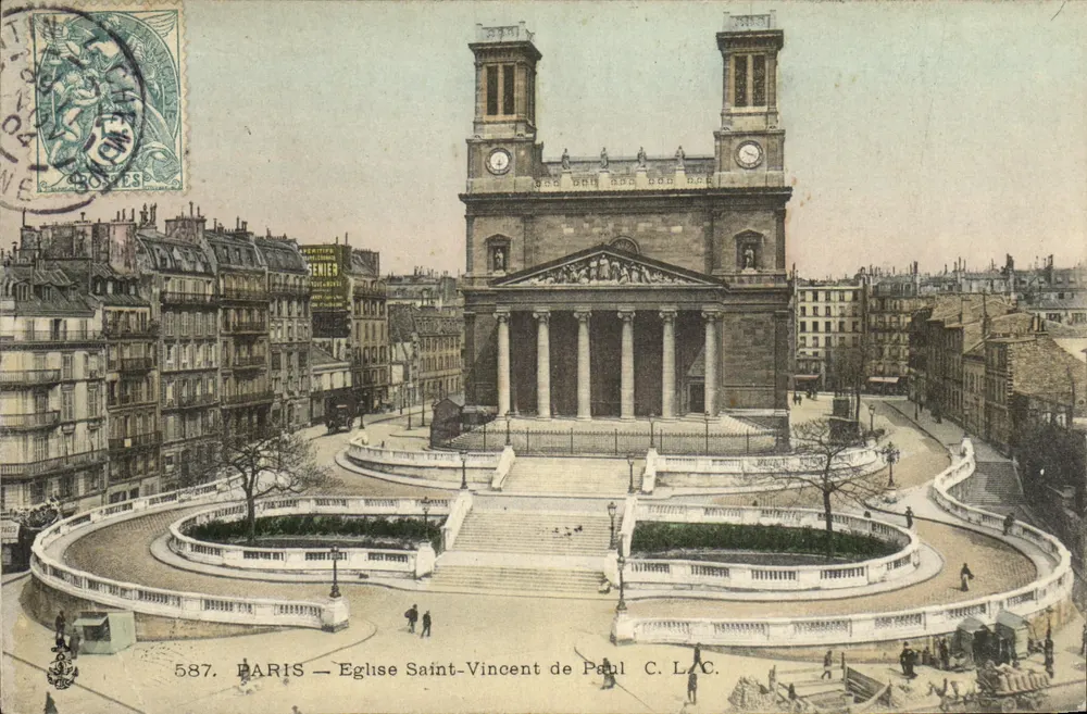 Paris — Igreja de São Vicente de Paulo — C. L. C. n°587 - Frente