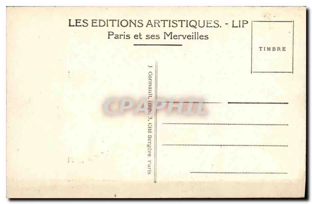 PARIS — Place de l'Opéra, die U-Bahn-Stationen und das Opernhaus — LIP - Rückseite