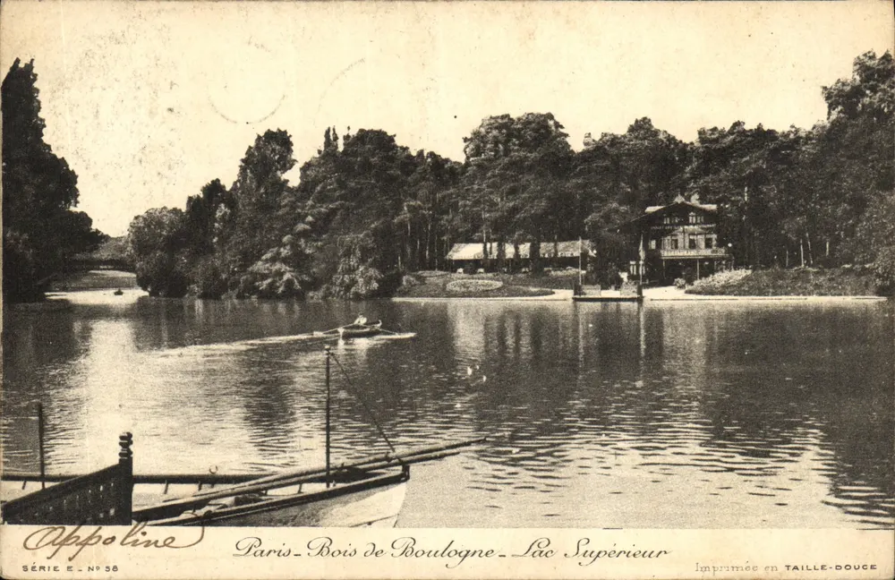 Paris - Bois de Boulogne - Lac Supérieur — Appoline, Serie E Nr. 58, in Weichdruck gedruckt - Vorderseite