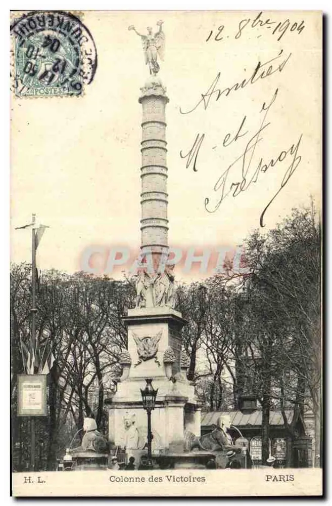Zwavelkolom van de Victorieën — Parijs — H.L. uitgever - Voorkant