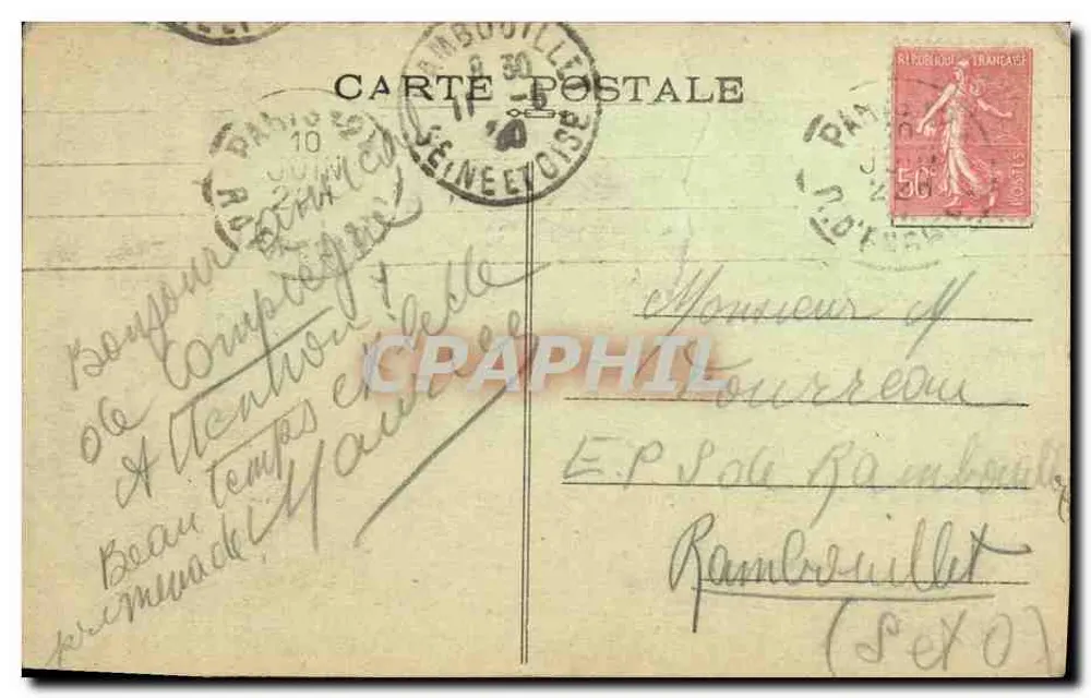 Compiegne — L'Avenue des Beaux-Monts — éditeur : BOURSON, Compiègne, n°21 - Achterkant