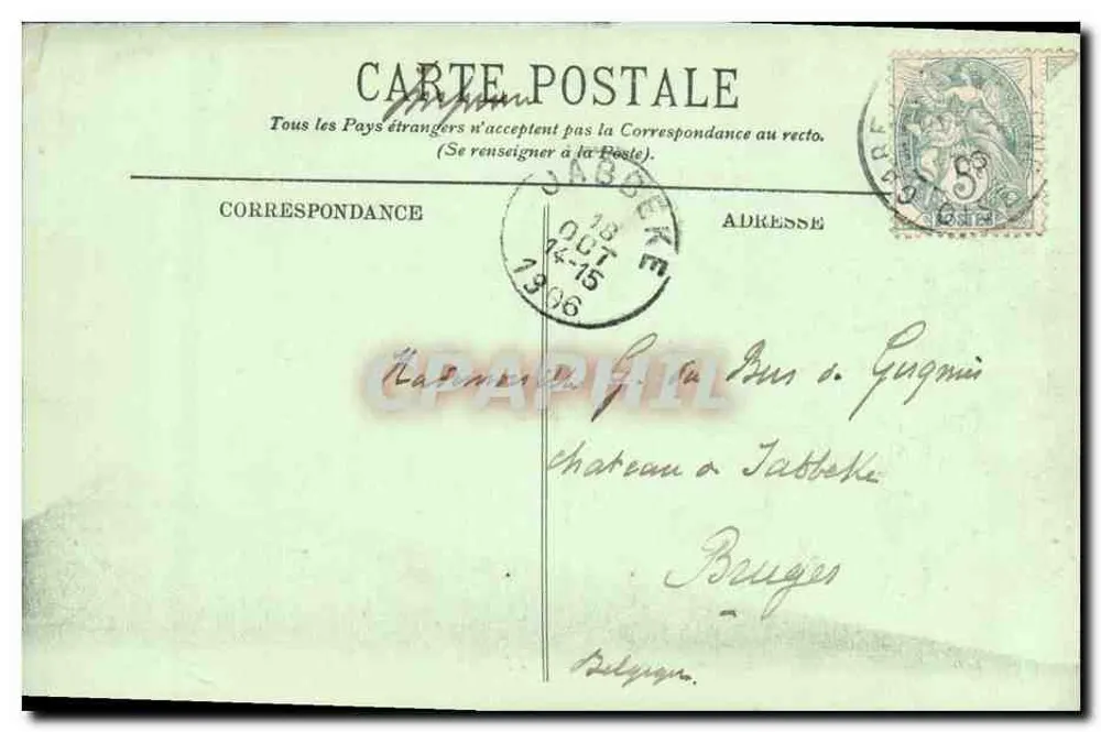 Compiègne — O Castelo visto do Parque — LL. n°100 - Verso