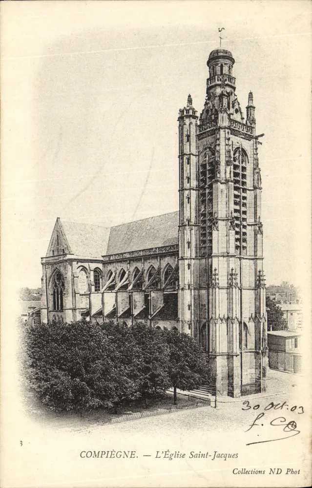 Compiègne — A Igreja de São Jacó — Collections ND Phot - Frente