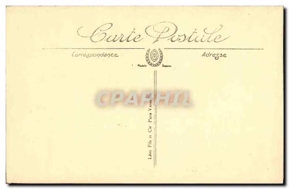 Compiègne — Facha da Casa de Compiègne no Parque — LL. — Série 12 - Verso