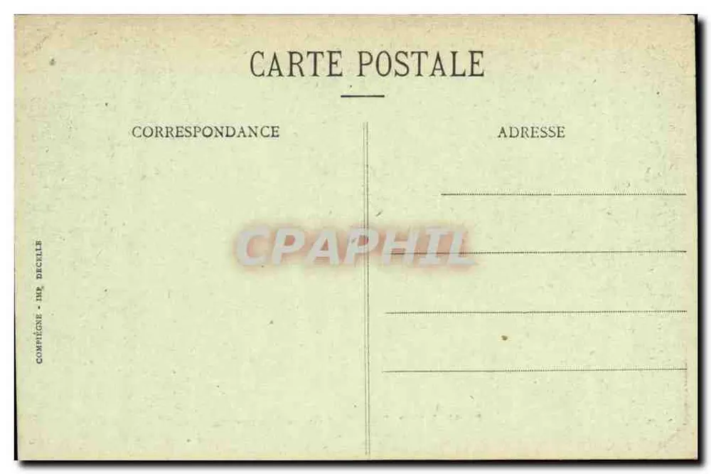 Paleis van Compiègne — Zaal van de Kolommen — Dacelle, Compiègne - Achterkant