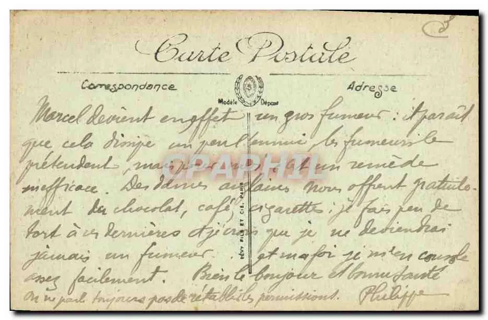 Compiègne — A Fachada do Castelo — LL. — n° 11 - Verso