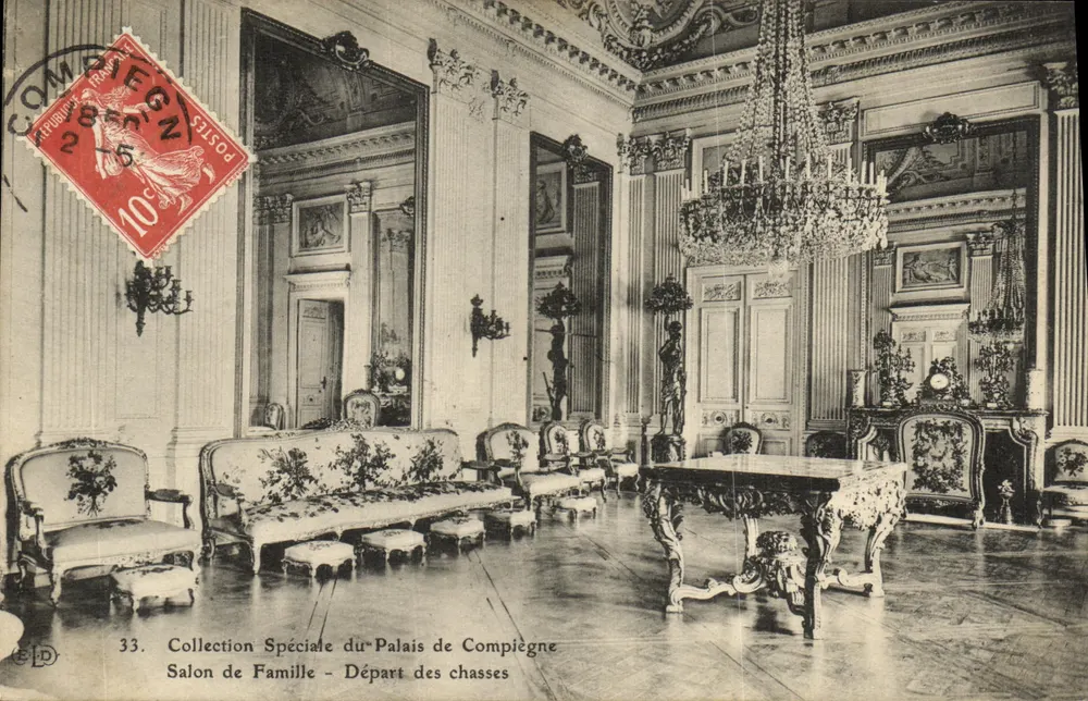 Familienzimmer — Abreise der Jagden — Spezialkollektion des Palastes von Compiègne - Vorderseite