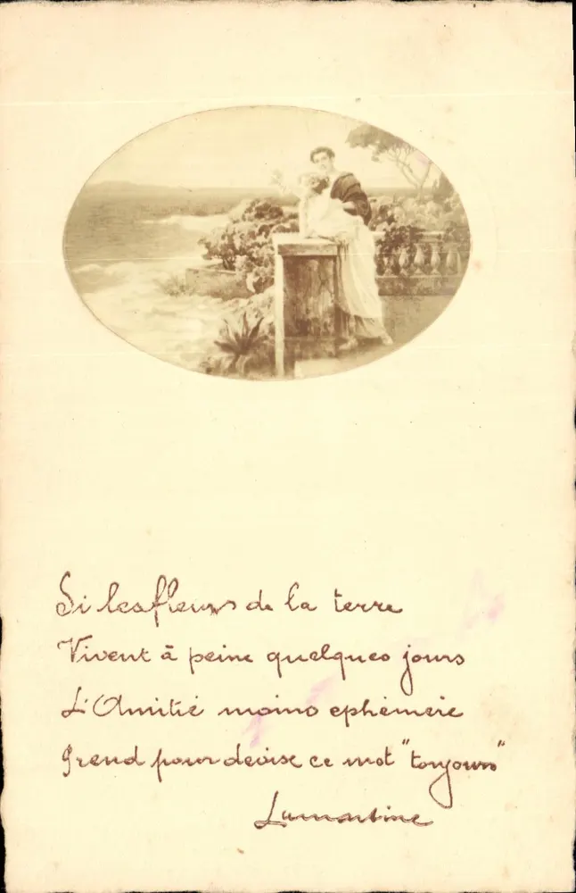 Liebe und Natur — Gedicht von Lamartine — Impressions d'Art, Paris - Vorderseite