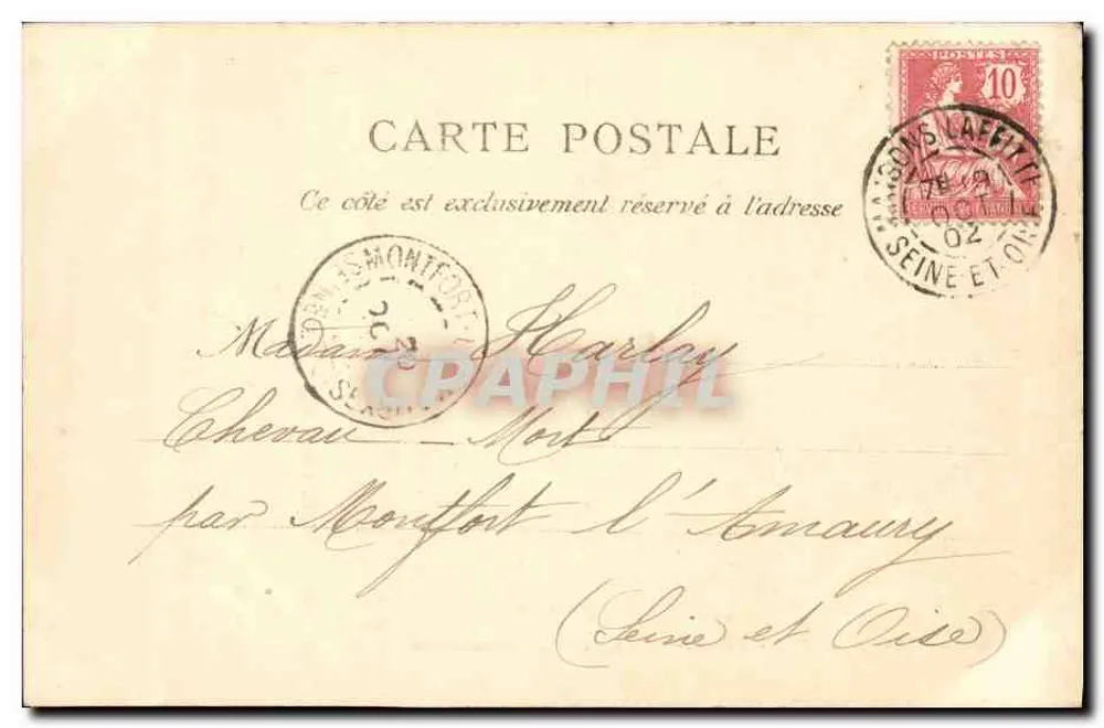 Paris - Buttes-Chaumont - A Passarela — editor anônimo, n° 168 - Verso