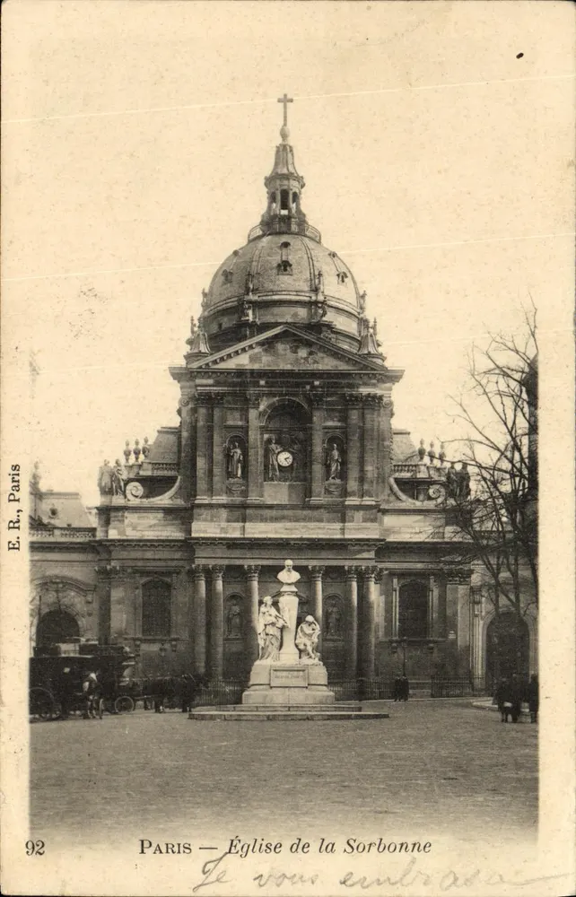 Paris — Kirche der Sorbonne — E.R., Paris, n° 92 - Vorderseite