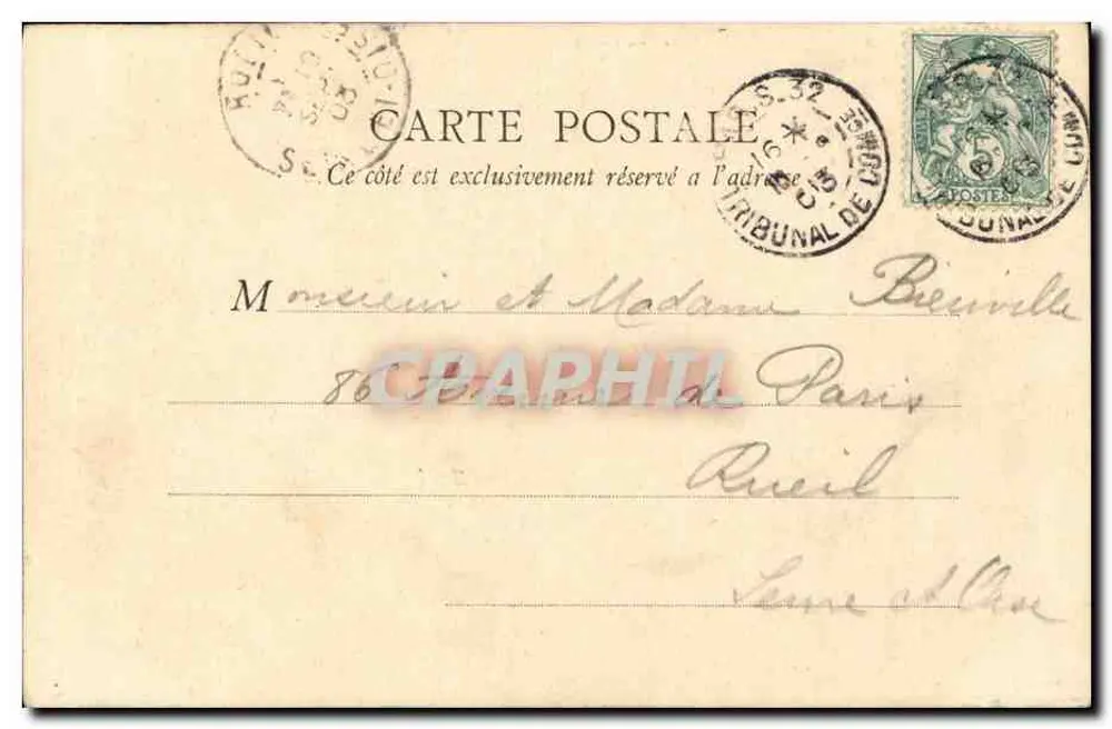 Paris — Kirche der Sorbonne — E.R., Paris, n° 92 - Rückseite