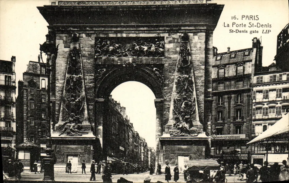Paris - A Porta Saint-Denis — editor LIP, n°16 - Frente